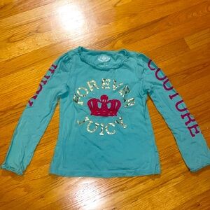 Juicy couture blue top size 8